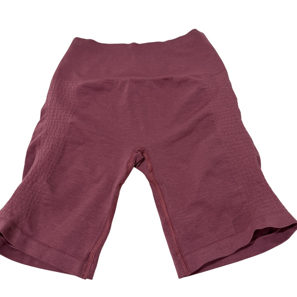 Alphalete Athletics Womens Seamless High Waist Biker Shorts Plum Mauve Size S
